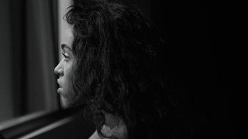 Movie still from “FKA Twigs - Video Girl” (2014), directed by Kahlil Joseph – Extreme Close Up shot, Low angle