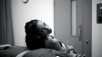 Movie still from “FKA Twigs - Video Girl” (2014), directed by Kahlil Joseph – Medium shot, High angle