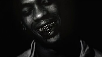 Movie still from “FKA Twigs - Video Girl” (2014), directed by Kahlil Joseph – Extreme Close Up shot, Overhead angle