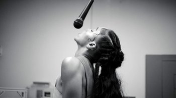 Movie still from “FKA Twigs - Video Girl” (2014), directed by Kahlil Joseph – Extreme Close Up shot, Low angle