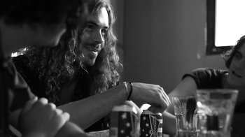 Movie still from “Natas Loves You - Got To Belong” (2014), directed by Larry Clark – Close Up shot, Over the shoulder angle