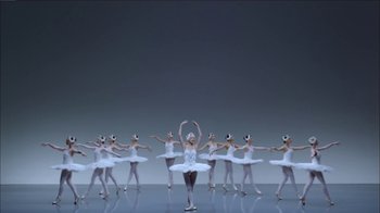 Movie still from “Taylor Swift - Shake It Off” (2014), directed by Mark Romanek – Wide shot, Low angle