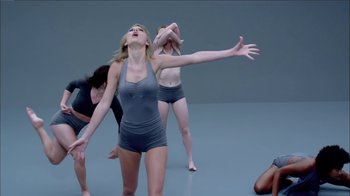 Movie still from “Taylor Swift - Shake It Off” (2014), directed by Mark Romanek – Medium shot, Low angle