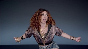 Movie still from “Taylor Swift - Shake It Off” (2014), directed by Mark Romanek – Medium shot, Over the shoulder angle