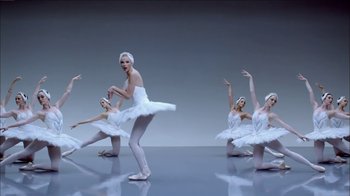 Movie still from “Taylor Swift - Shake It Off” (2014), directed by Mark Romanek – Wide shot, Low angle