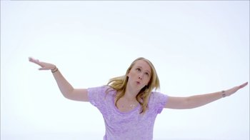 Movie still from “Taylor Swift - Shake It Off” (2014), directed by Mark Romanek – Medium shot, Low angle