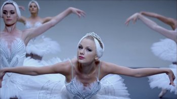 Movie still from “Taylor Swift - Shake It Off” (2014), directed by Mark Romanek – Medium shot, Over the shoulder angle