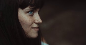 Movie still from “Alt-J - Left Hand Free” (2014), directed by Ryan Staake – Extreme Close Up shot, High angle