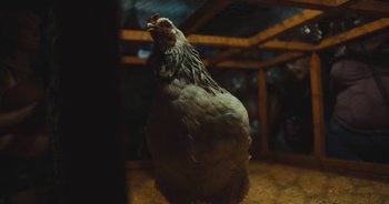 Movie still from “Alt-J - Left Hand Free” (2014), directed by Ryan Staake – Extreme Close Up shot, Low angle