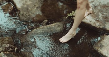 Movie still from “Alt-J - Left Hand Free” (2014), directed by Ryan Staake – Extreme Close Up shot, High angle