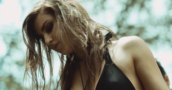 Movie still from “Alt-J - Left Hand Free” (2014), directed by Ryan Staake – Extreme Close Up shot, Low angle