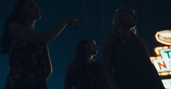 Movie still from “Alt-J - Left Hand Free” (2014), directed by Ryan Staake – Medium shot, Low angle