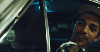 Movie still from “Alt-J - Left Hand Free” (2014), directed by Ryan Staake – Close Up shot, Over the shoulder angle