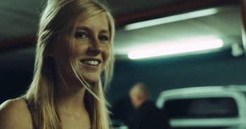 Movie still from “Alt-J - Left Hand Free” (2014), directed by Ryan Staake – Close Up shot, Low angle