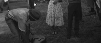 Movie still from “Paul McCartney - Early Days” (2014), directed by Vincent Haycock – Medium shot, High angle