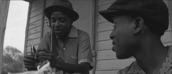 Movie still from “Paul McCartney - Early Days” (2014), directed by Vincent Haycock – Close Up shot, Over the shoulder angle
