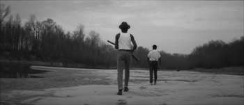 Movie still from “Paul McCartney - Early Days” (2014), directed by Vincent Haycock – Wide shot, Low angle