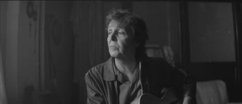 Movie still from “Paul McCartney - Early Days” (2014), directed by Vincent Haycock – Close Up shot, Low angle
