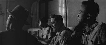 Movie still from “Paul McCartney - Early Days” (2014), directed by Vincent Haycock – Medium shot, Over the shoulder angle