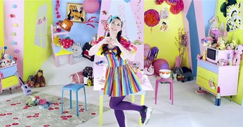 Movie still from “Doprah - Stranger People” (2014), directed by Thunderlips – Wide shot, High angle