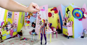 Movie still from “Doprah - Stranger People” (2014), directed by Thunderlips – Wide shot, Low angle