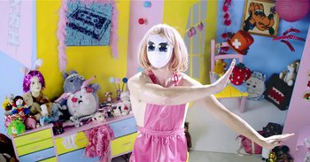 Movie still from “Doprah - Stranger People” (2014), directed by Thunderlips – Medium shot, Over the shoulder angle