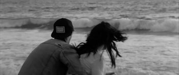 Movie still from “Lana Del Ray - West Coast” (2014), directed by Vincent Haycock – Medium shot, Low angle