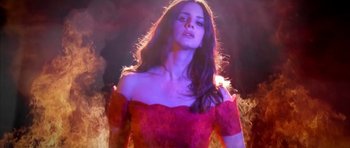 Movie still from “Lana Del Ray - West Coast” (2014), directed by Vincent Haycock – Medium shot, Low angle
