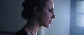 Movie still from “Lyla Foy - Feather Tongue” (2014), directed by Oscar Hudson – Close Up shot, Low angle