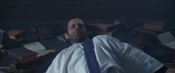 Movie still from “Lyla Foy - Feather Tongue” (2014), directed by Oscar Hudson – Medium shot, High angle