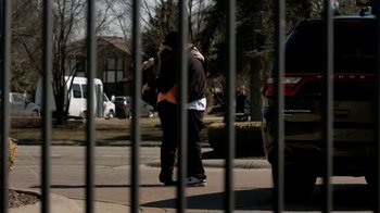 Movie still from “Eminem - Headlights” (2014), directed by Spike Lee – Wide shot, Over the shoulder angle