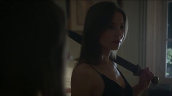 Movie still from “ALB - Whispers” (2014), directed by Casper Balslev – Close Up shot, Over the shoulder angle