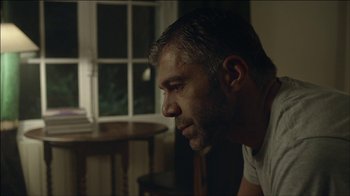 Movie still from “ALB - Whispers” (2014), directed by Casper Balslev – Close Up shot, Low angle