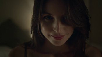 Movie still from “ALB - Whispers” (2014), directed by Casper Balslev – Close Up shot, Over the shoulder angle