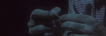 Movie still from “Mathew Lee Cothran - No Way Out” (2013), directed by Tyler T. Williams – Extreme Close Up shot, Overhead angle