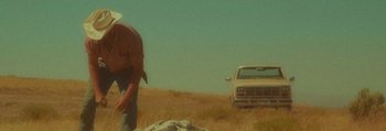 Movie still from “Mathew Lee Cothran - No Way Out” (2013), directed by Tyler T. Williams – Medium shot, Low angle