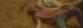 Movie still from “Mathew Lee Cothran - No Way Out” (2013), directed by Tyler T. Williams – Medium shot, High angle