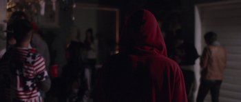Movie still from “Arcade Fire - Afterlife” (2013), directed by Emily Kai Bock – Close Up shot, Over the shoulder angle