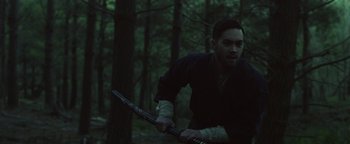 Movie still from “Kye Kye - Honest Affection” (2013), directed by Salomon Ligthelm – Medium shot, Low angle