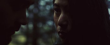 Movie still from “Kye Kye - Honest Affection” (2013), directed by Salomon Ligthelm – Extreme Close Up shot, Low angle