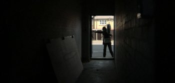 Movie still from “Landshapes - Insomniacs Club” (2013), directed by Ian Pons Jewell – Wide shot, Low angle