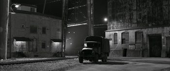 Movie still from “Arcade Fire - Reflektor” (2013), directed by Anton Corbijn – Wide shot, Low angle