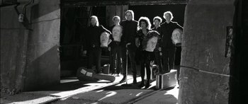 Movie still from “Arcade Fire - Reflektor” (2013), directed by Anton Corbijn – Medium shot, Low angle