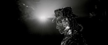 Movie still from “Arcade Fire - Reflektor” (2013), directed by Anton Corbijn – Extreme Close Up shot, Low angle