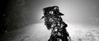 Movie still from “Arcade Fire - Reflektor” (2013), directed by Anton Corbijn – Extreme Close Up shot, Low angle