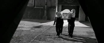 Movie still from “Arcade Fire - Reflektor” (2013), directed by Anton Corbijn – Wide shot, Low angle