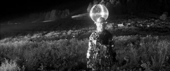 Movie still from “Arcade Fire - Reflektor” (2013), directed by Anton Corbijn – Wide shot, Low angle