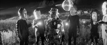 Movie still from “Arcade Fire - Reflektor” (2013), directed by Anton Corbijn – Medium shot, Low angle