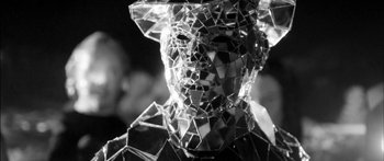 Movie still from “Arcade Fire - Reflektor” (2013), directed by Anton Corbijn – Extreme Close Up shot, Low angle