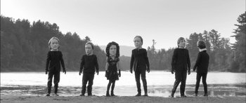 Movie still from “Arcade Fire - Reflektor” (2013), directed by Anton Corbijn – Wide shot, Low angle